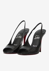 Christian Louboutin Sofia Z 100 Patent Leather Slingback Sandals Black 3260086-B439-BLACK
