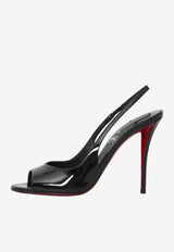 Christian Louboutin Sofia Z 100 Patent Leather Slingback Sandals Black 3260086-B439-BLACK