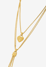 Chloé Mini Paddington Chain Necklace Gold CH26AJN06CB7--9DC