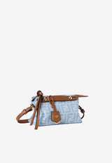 Fendi Mini By The Way FF Jacquard Canvas Bag Light Blue 8BS098AY6QF1WM6_DENIM CHSELLIEROS_70026707