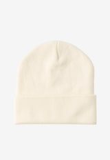 Palm Angels Dripping Logo Knitted Beanie Off-white PMLC022S26KNI002_0310
