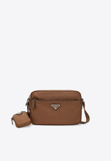 Prada Triangle Logo Re-Nylon Crossbody Bag Brown 1BH226OOOR064/T_PRADA-F0DFH