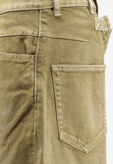 The Attico Barrel-Leg Faded Denim Pants Green 261WCP00321DDD121AA156_grrenbrush_70166767