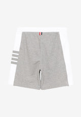 Thom Browne 4-bar Stripes Track Shorts Gray MJQ222A03037_055