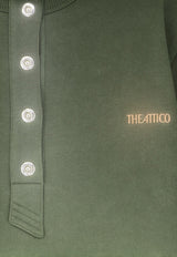 The Attico Embroidered Logo Layered Sweatshirt Green 261WCF00028JJF007AA724_forestgreen_70166769