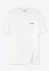 The Attico Embroidered Logo Oversized T-shirt White 261WCT00350JJJ025AA001_WHITE_70166782