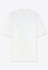 The Attico Embroidered Logo T-shirt White 261WCT00360JJJ025AA001_WHITE_70166807