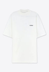 The Attico Embroidered Logo T-shirt White 261WCT00360JJJ025AA001_WHITE_70166807