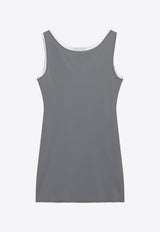 Miu Miu Jersey Mini Dress Gray MF6438OOO122R/T_MIU-F0276