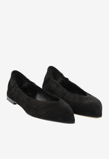 Pomme D'Or Ingrid Suede Ballet Flats Black 1200BCAMOSCIO NERO_12162134-f151-4029-9fe0-0ead82bd97d6