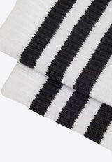 Y-3 Logo Stripe Crew Socks White KS1458WHITE_WHITE_70210676