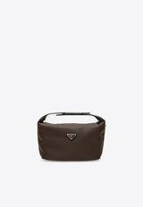 Prada Mini Chérie Top Handle Bag Brown 1BC302OOORDLN/T_PRADA-F0038