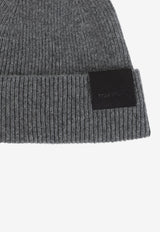 Ribbed Cashmere Beanie