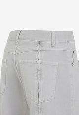 Washed Wide-Leg Jeans