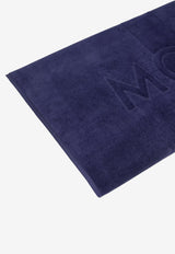 Moncler Logo Jacquard Beach Towel Blue L10913D000010U649_74T