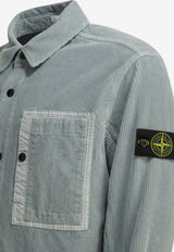 Stone Island Compass Patch Buttoned Shirt Blue L2S151200016S0212V0049_c31f1d21-b38b-40a4-b55d-a26e61a4123c