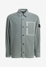 Stone Island Compass Patch Buttoned Shirt Blue L2S151200016S0212V0049_c31f1d21-b38b-40a4-b55d-a26e61a4123c