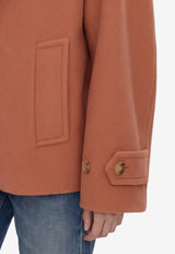 Chloé Oversized Double-Breasted Wool Coat Pink CH25WMA96272--6AG