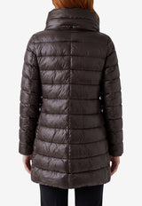 Herno Amelia Quilted Nylon Parka Brown PI0505DIC-12017Z-8800