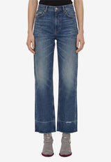 Chloé Bootcut Washed Jeans Blue CH26ADP43159--40B
