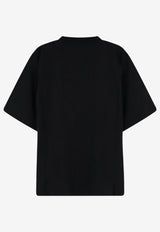 Balenciaga Vintage Holiday Print T-shirt Black A001VVTUVO81000_BLACK_70166802