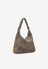 Tod's Metal Dots Suede Shoulder Bag Taupe XBWGMTE0100OCOC823_Beige_70013907