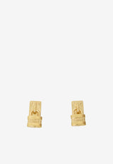 Chloé Mini Paddington Padlock Earrings Gold CH26AJE07CB7--9DC