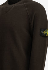 Stone Island Logo-Embroidered Crewneck Sweater Brown L2S155100020S01A1V0078_62850dc7-5eb7-468d-9d94-d03111afcd25
