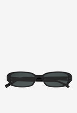 Saint Laurent Erin Oval Sunglasses Gray 862864Y9956_1000