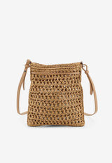 Tod's Crochet Raffia Bucket Bag Beige XBWEBLR0100RGM478Y_Beige_70211125