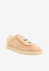 Brunello Cucinelli Suede Leather Low-Top Sneakers Brown MZUMGLJ336CFJ44_SIENACUOIO_70211127