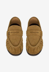 Cassandre Suede Penny loafers