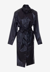 Saint Laurent Lavallière Belted Trench Coat Black 870685Y8J11_1000