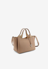 Tod's T Timeless Leather Shoulder Bag Beige XBWAPAFL100QRI4L62_Beige_70211140