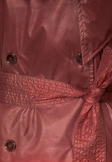 Saint Laurent Lavallière Water-Resistant Trench Coat Bordeaux 870862YZ9GI_6005
