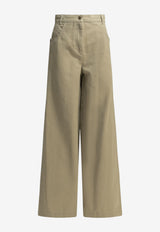 Max Mara Alamaro Casual Wide-Leg Pants Beige 2621136081600MXMALAMARO001_70fd0ff1-8abf-4b34-bff7-f0c6f1696627