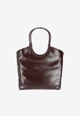 Miu Miu Ivy Shoulder Bag in Softy Shine Leather Brown 5BG321VOOO2IEO_F0003