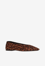 Saint Laurent Sao Leopard Print Ballet Flats Brown 8697250TOAA_2038