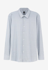 Hugo Boss Hank Buttoned Shirt Light Blue 50556692468_Blu a motivi_70211197