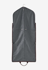 Brunello Cucinelli Nylon and Leather Garment Bag Gray MWN4CU390CAW48_GRIGIOBURGUNDY_70211205