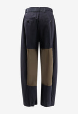 Sacai Belted Wool-Blend Pants Navy 2608431212_NAVYKHAKI_54429829
