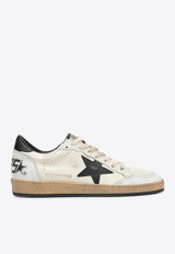 Golden Goose DB Ball Star Distressed Leather Sneakers White GMF00117F003771/T_GOLDE-10283