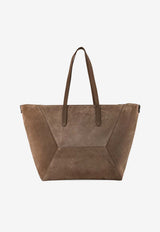 Brunello Cucinelli Bc Duo Suede Tote Bag Brown MBDLB2571C8769_TORBA_70014745