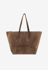 Brunello Cucinelli Bc Duo Suede Tote Bag Brown MBDLB2571C8769_TORBA_70014745