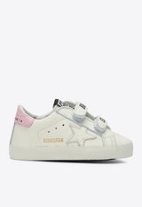 Golden Goose DB Kids Babies School Leather Sneakers and Socks Gift Set - Set of 3 Pink GIF00534F007129/T_GOLDE-11410