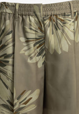 Brunello Cucinelli Bloom Printed Pants Beige MQ967P9229C009_X_b536dc23-b45b-43f5-a1a2-b7af5f14c69a