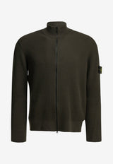 Stone Island Zip-Up Ribbed Cardigan Gray L2S155100017S00C2V0078_a370648d-2d07-43dd-bfa0-4b599b45e3f4