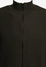 Stone Island Zip-Up Ribbed Cardigan Gray L2S155100017S00C2V0078_a370648d-2d07-43dd-bfa0-4b599b45e3f4