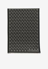 McQueen Skull Jacquard Silk Scarf Gray 8724844A82Q1460_98cd1636-3a35-4969-b46c-cefb19783e82