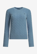 Polo Ralph Lauren Cable Knit Logo Sweater Light Blue 211971865004NEW LITCHFIELD BLUE_8721e2a4-49fa-43c3-8f8b-ca7119047805
